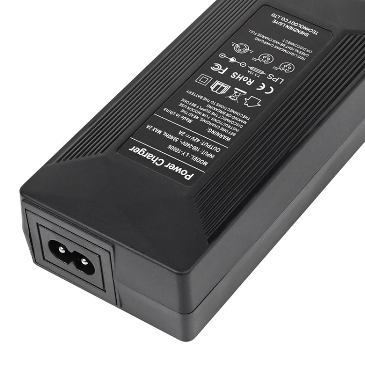 42V 2A Electric Bike Scooter Lithium Battery Charger With 4 Adapter Line US Plug