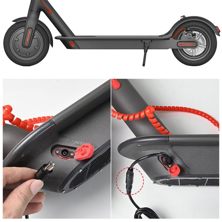 42V 2A Electric Bike Scooter Lithium Battery Charger With 4 Adapter Line US Plug