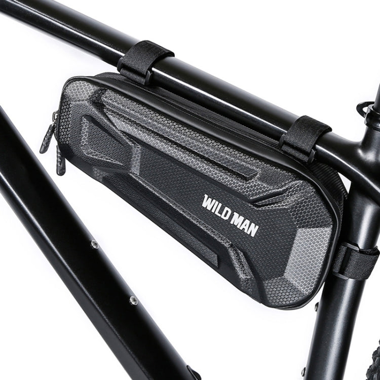 WILD MAN XT9 1.8L EVA Hard Shell Bike Front Beam Triangle Bag Electric Vehicle Waterproof Bag(Sun Pattern)
