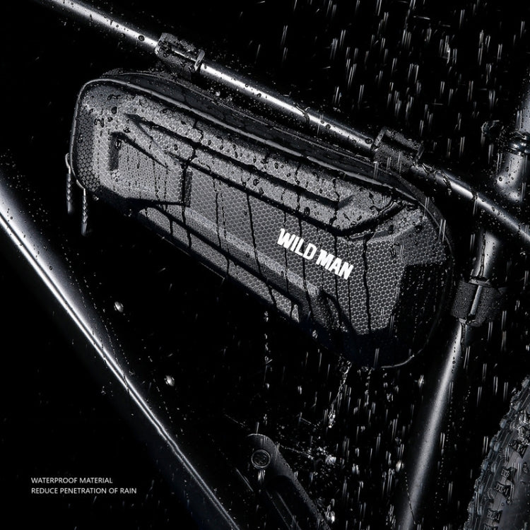 WILD MAN XT9 1.8L EVA Hard Shell Bike Front Beam Triangle Bag Electric Vehicle Waterproof Bag(Sun Pattern)