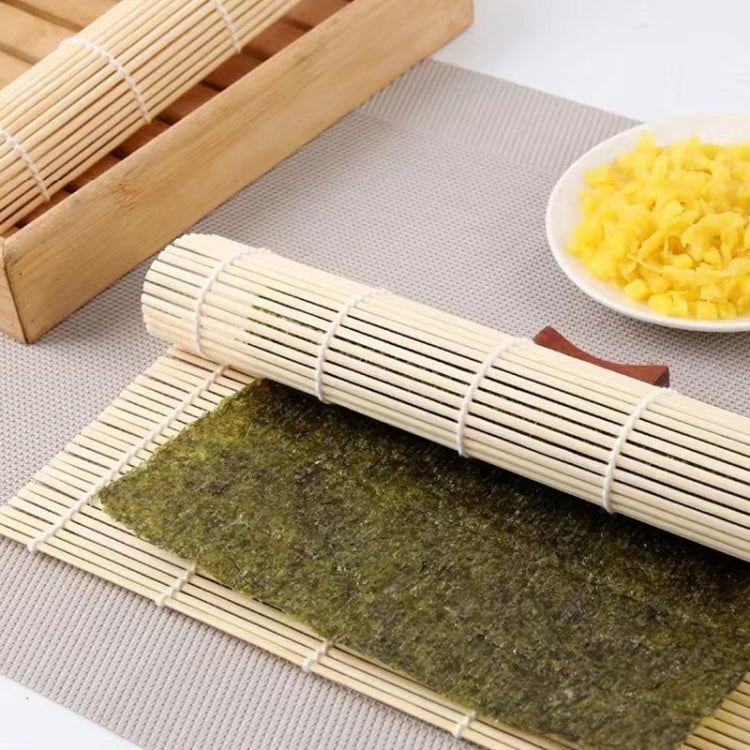 23 x 22cm  Bamboo Sushi Roll Non Adhesive Sushi Curtain(White)