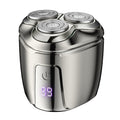 Mini Magnetic Head Shaver Smart LED Display Electric Shaver, Color: Gun-color