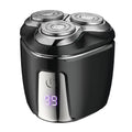 Mini Magnetic Head Shaver Smart LED Display Electric Shaver, Color: Black