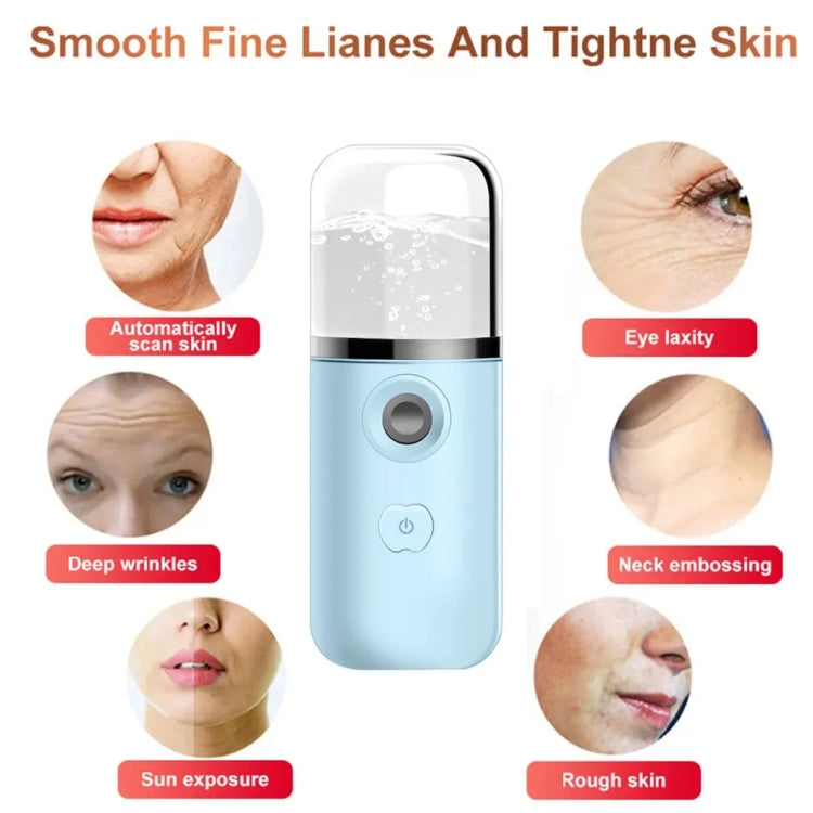 30ml Handheld Alcohol Disinfectant Instrument USB Interface Hydration Meter Humidifier, Color: White