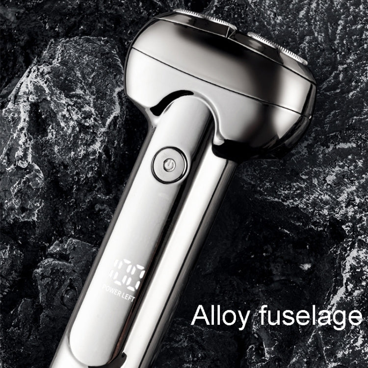 Men Electrical Shaver Portable Mini LED Digital Display Smart Shaving Razor(Fantasy Night Black)
