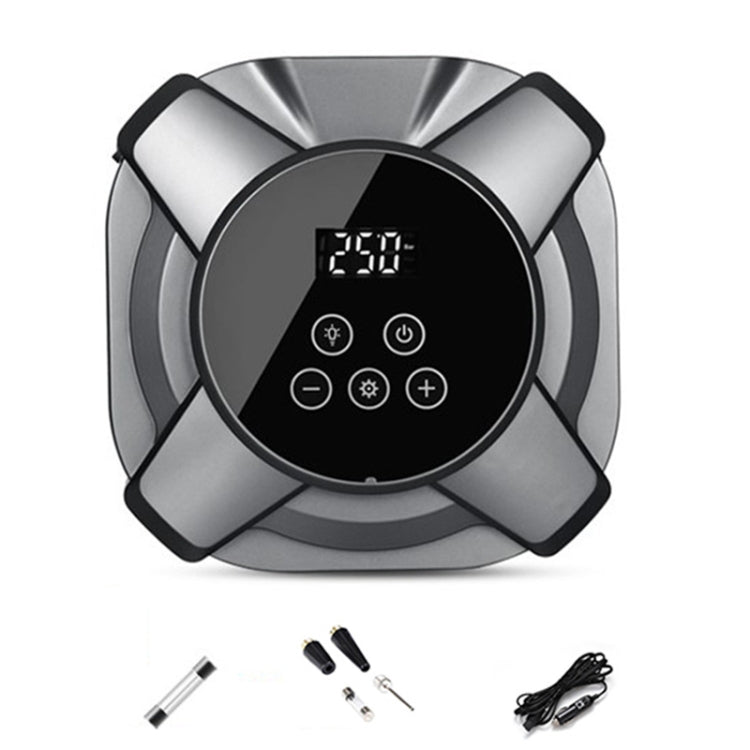 22 Cylinders Car Intelligent Digital Display Inflator Pump Portable Car Tire Pneumatic Engine(Silver)