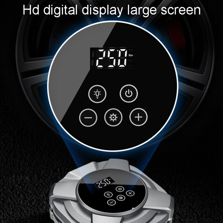 22 Cylinders Car Intelligent Digital Display Inflator Pump Portable Car Tire Pneumatic Engine(Black)