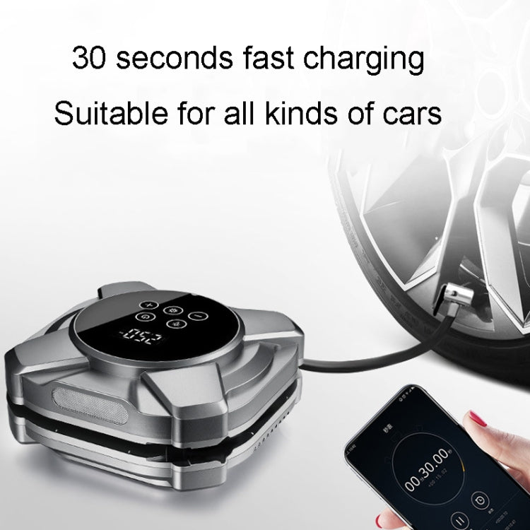 22 Cylinders Car Intelligent Digital Display Inflator Pump Portable Car Tire Pneumatic Engine(Silver)