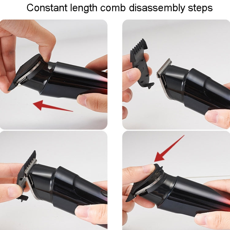Rechargeable Home Hairdresser Electrical Hair Clippers Hair Shaving Device(Black)
