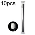 10pcs Nano Silk Soft Bristle Independent Packing Portable Couple Toothbrush, Spec: Black Wave