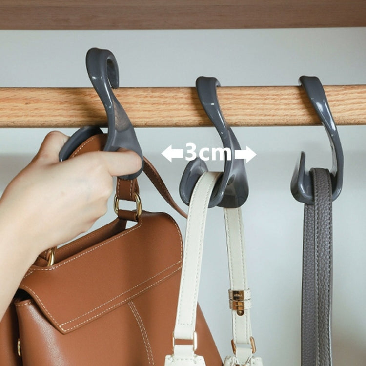 5pcs Wardrobe Hook Hat and Scarf Storage Rack Bag Anti-deformation Arch Hanger(White)