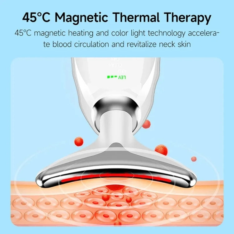 Electrical Neck Beauty Instrument Neck Massager Face Beauty Device, Style: Oval(Black)