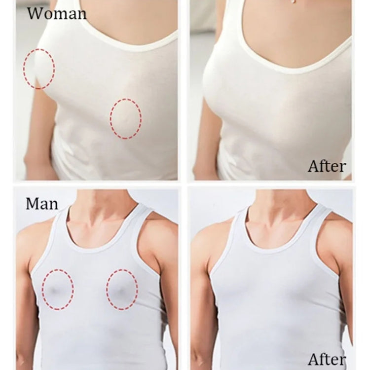 10pcs /Pack Disposable Anti-Bump Invisible Breathable Breast Patch, Model: Round(OPP Bag)