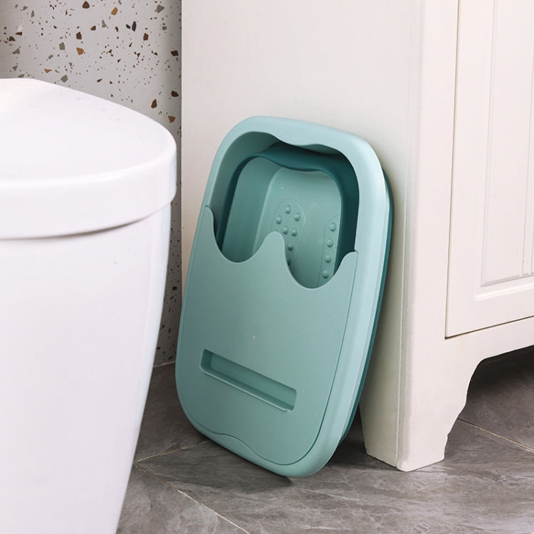 15L Foldable Foot Bath Bucket Foot Massage Wash Basin Without Lid Green