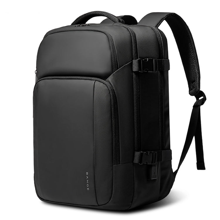 BANGE BG-7690 Mens Business Double-Shoulder Backpack Large Capacity Waterproof Traveling Computer Bag(Black)