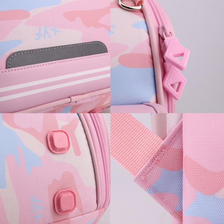 XYFKIDS Girls Cute Shoulder Backpack Dual Student Schoolbag Kids Casual Space Bag(Pink)