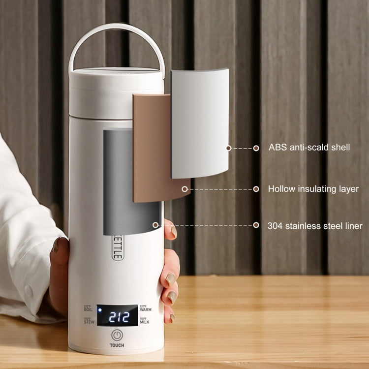 300W 500ml Electric Heating Water Cup Smart Boiling Kettle Temperature Control Kettle, Spec: SUS304 UK Plug