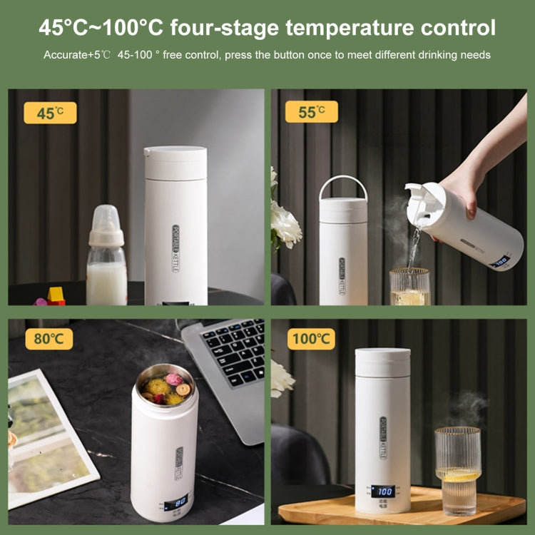 300W 500ml Electric Heating Water Cup Smart Boiling Kettle Temperature Control Kettle, Spec: SUS304 UK Plug