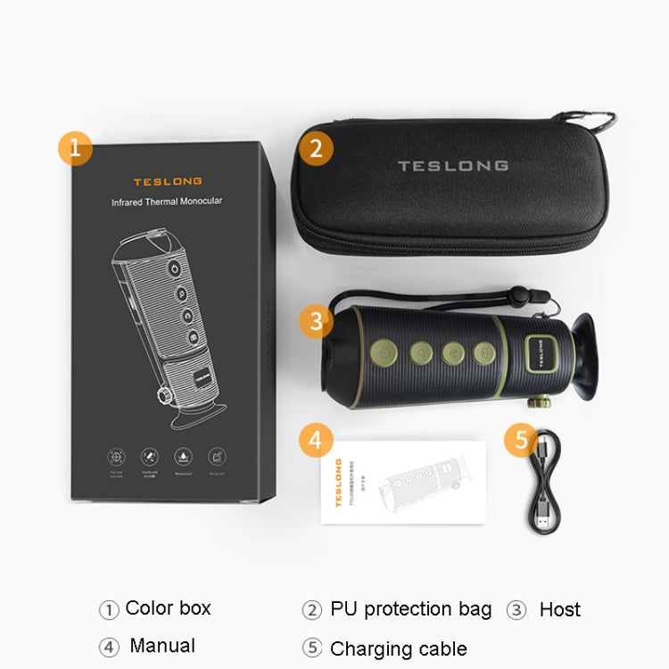 Teslong TTS260 Monocular HD Infrared Night Vision Camera Outdoor Adventure Night Vision Thermal Imaging Device