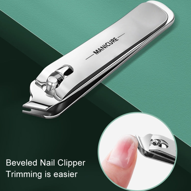 4pcs /Set Stainless Steel Nail Knife Set Household Portable Rotating Bag Nail Cutting Tool, Color: Dark Green