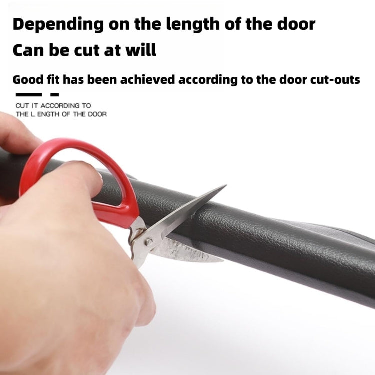 Door Bottom Seal Strip Door Seam Soundproof Windproof Sticker Door Foot Down Gap Self-Adhesive Blocking Strip(Unilateral Brown)