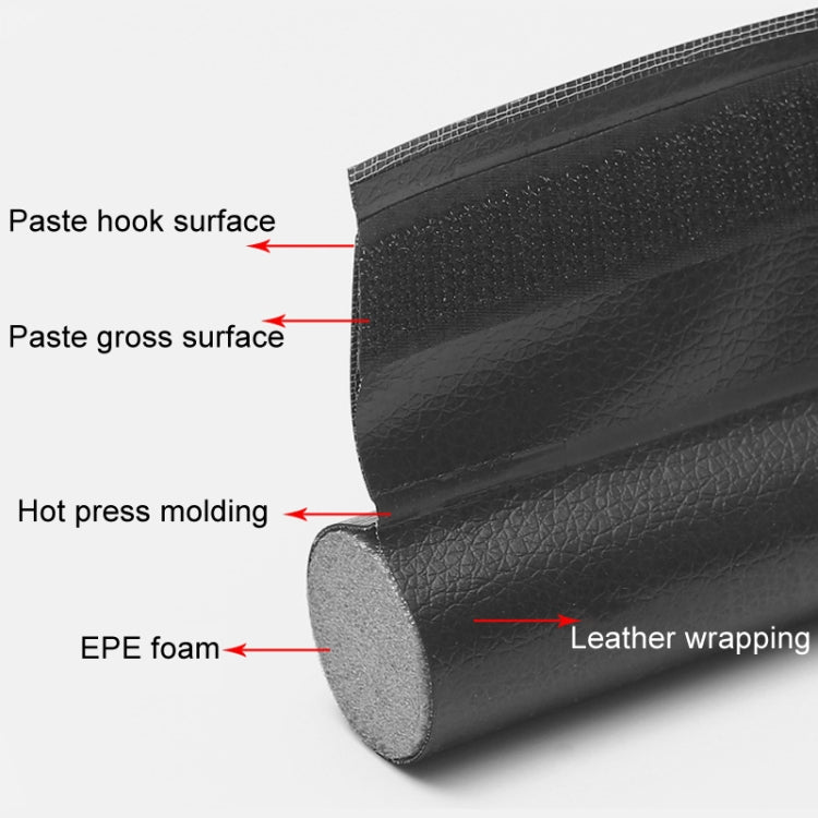 Door Bottom Seal Strip Door Seam Soundproof Windproof Sticker Door Foot Down Gap Self-Adhesive Blocking Strip(Unilateral Gray)