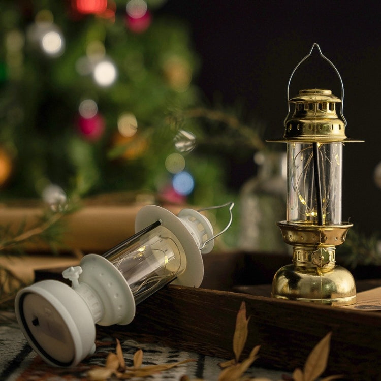 Retro LED Electronic Portable Lights Christmas Decoration Night Lights, Style: Candle (Black)