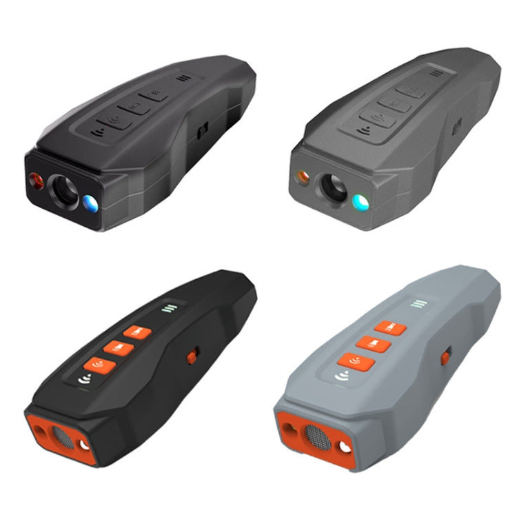 LED Flashing Light Handheld Ultrasonic Bark Arrester Frequency Conversion Dog Training Device(Gray+Orange)
