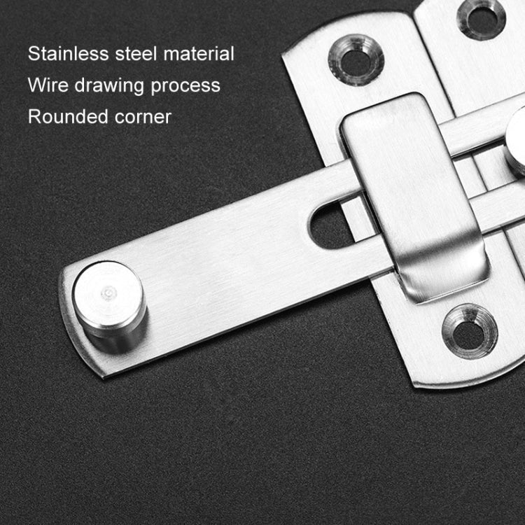 Extra Large 304 Stainless Steel Barn Door Lock Hook Stainless Steel Door Buckle Insertion