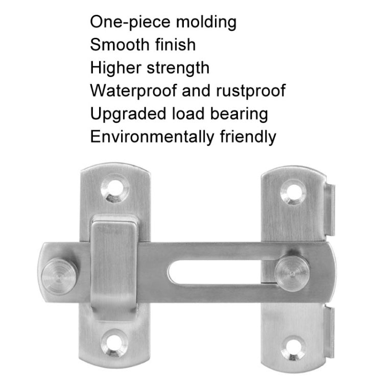 Extra Large 304 Stainless Steel Barn Door Lock Hook Stainless Steel Door Buckle Insertion