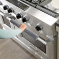 1pair Refrigerator Handle Anti-slip Cover Microwave Oven Oil-proof Handle Cover(Light Grey)