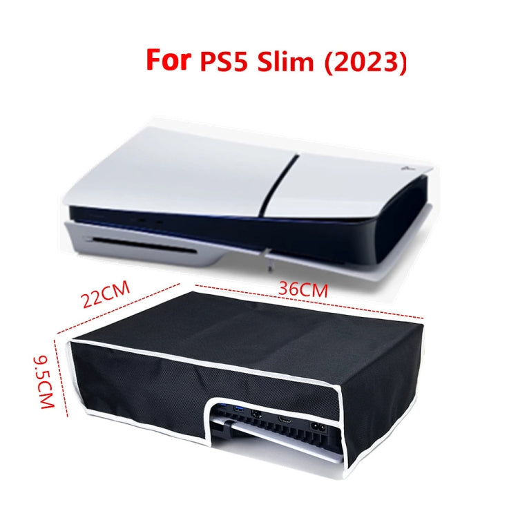 For PS5 Slim Disc & Digital Host Dust Cover Protective  Case, Style: Horizontal Black