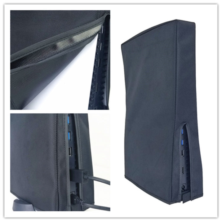 For PS5 Slim Disc & Digital Host Dust Cover Protective  Case, Style: Horizontal Black