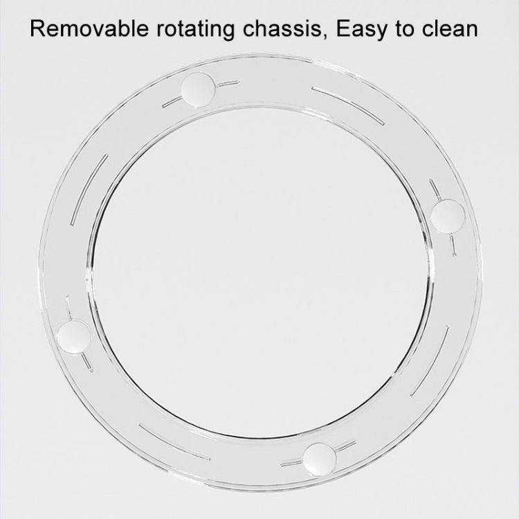Cosmetic Storage Box Large Capacity Rotating Brush Tube(Transparent)