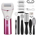 10pcs/set Household Electric Dead Skin Peeling Foot Grinder, Color: Pink