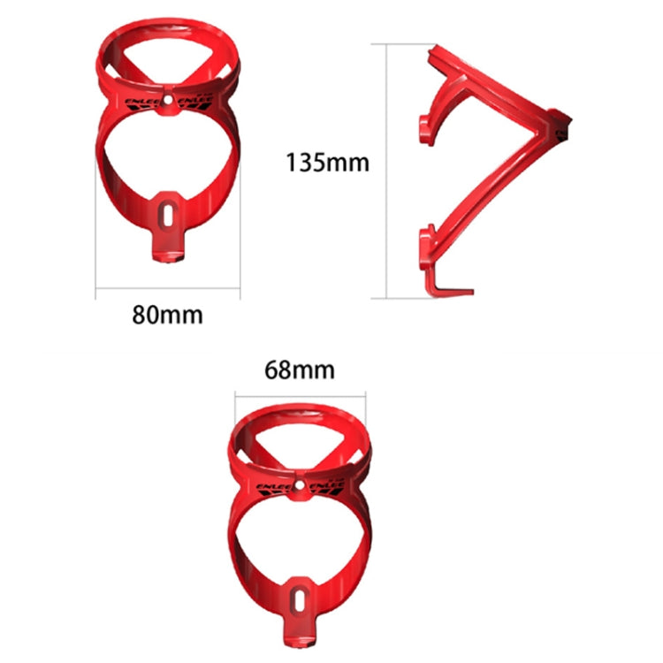 ENLEE R-50 Plastic Bicycle Bottle Cage Road And Mountain Bike Cylinder Holder Cycling Accessories(Black)