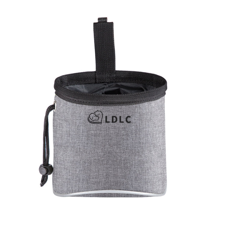 LDLC Outdoor Pet Snack Bag Oxford Cloth Reflective Dog Training Bag(Light Grey)