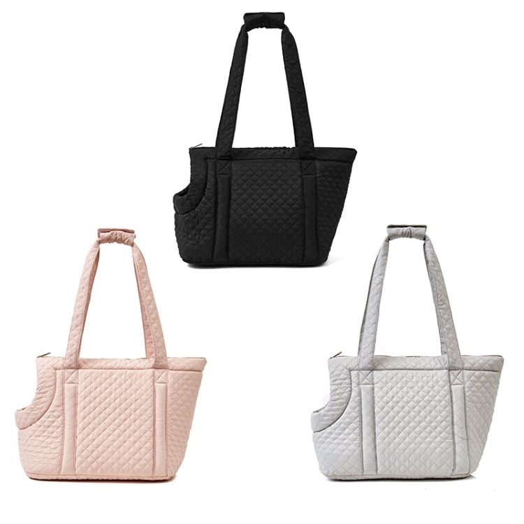 Pet Handbag Autumn And Winter Shoulder Cat Outing Bag, Color: Light Pink