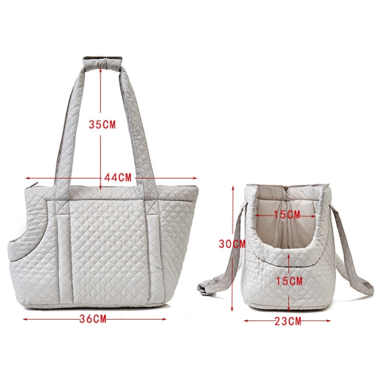 Pet Handbag Autumn And Winter Shoulder Cat Outing Bag, Color: Light Pink