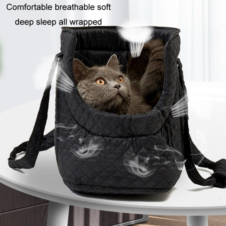 Pet Handbag Autumn And Winter Shoulder Cat Outing Bag, Color: Light Pink