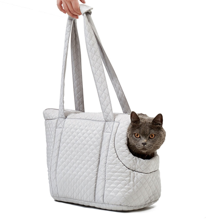 Pet Handbag Autumn And Winter Shoulder Cat Outing Bag, Color: Light Pink
