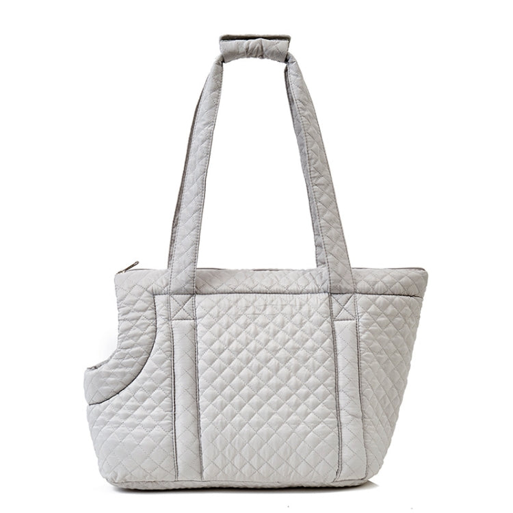 Pet Handbag Autumn And Winter Shoulder Cat Outing Bag, Color: Light Gray