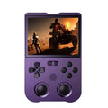 AMPOWN XU10 Handheld Game Console 3.5-Inch IPS Screen Linux System Portable Video Arcade 128G(Purple)