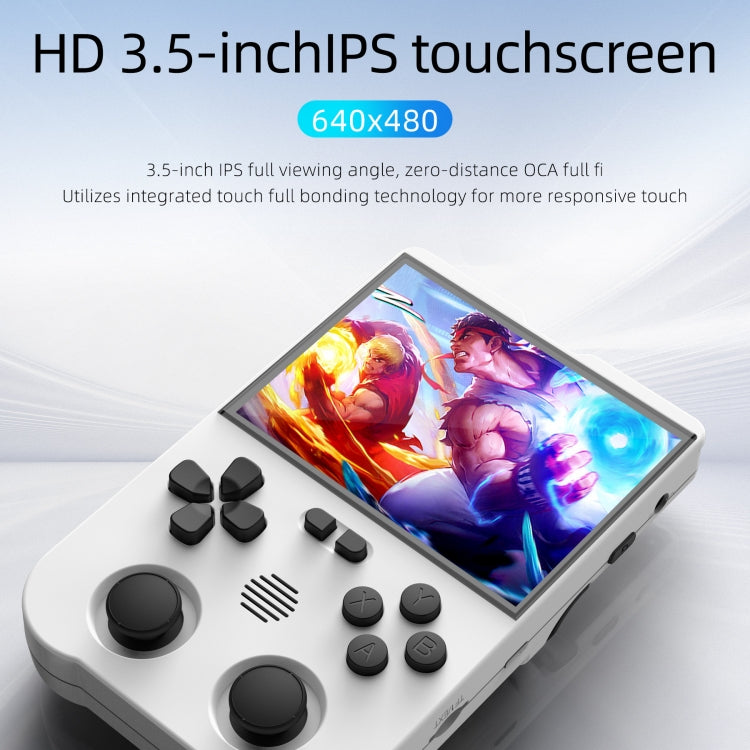 AMPOWN XU10 Handheld Game Console 3.5-Inch IPS Screen Linux System Portable Video Arcade 128G(Purple)