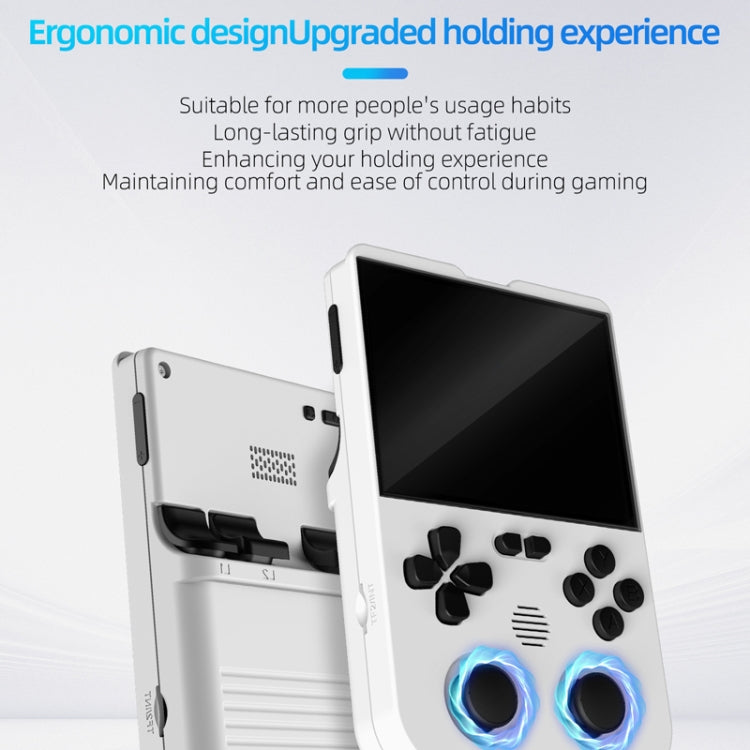 AMPOWN XU10 Handheld Game Console 3.5-Inch IPS Screen Linux System Portable Video Arcade 256G(White)
