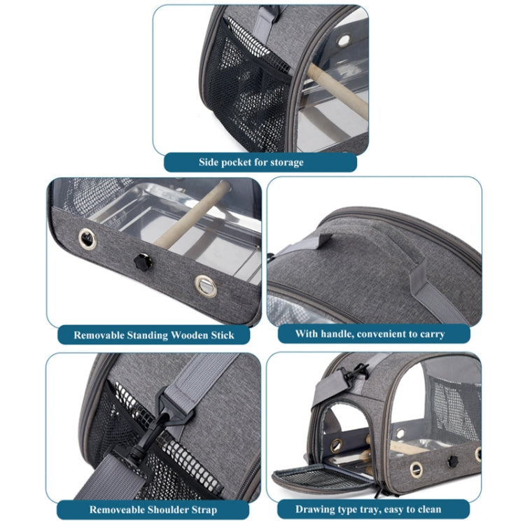 33x26x24cm Portable Foldable Birdcage Oxford Cloth Hamster Rabbit Squirrel Pet Outing Bag