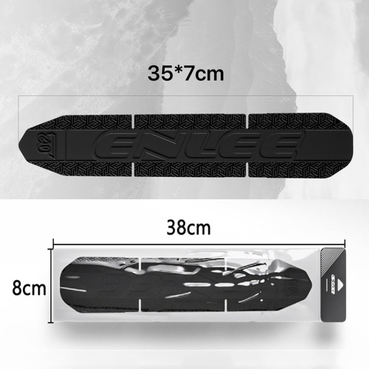 ENLEE E-645 Bicycle Frame Protectors Mountain Bike Road Bike Bumper Covers Downtube Guards(Black)