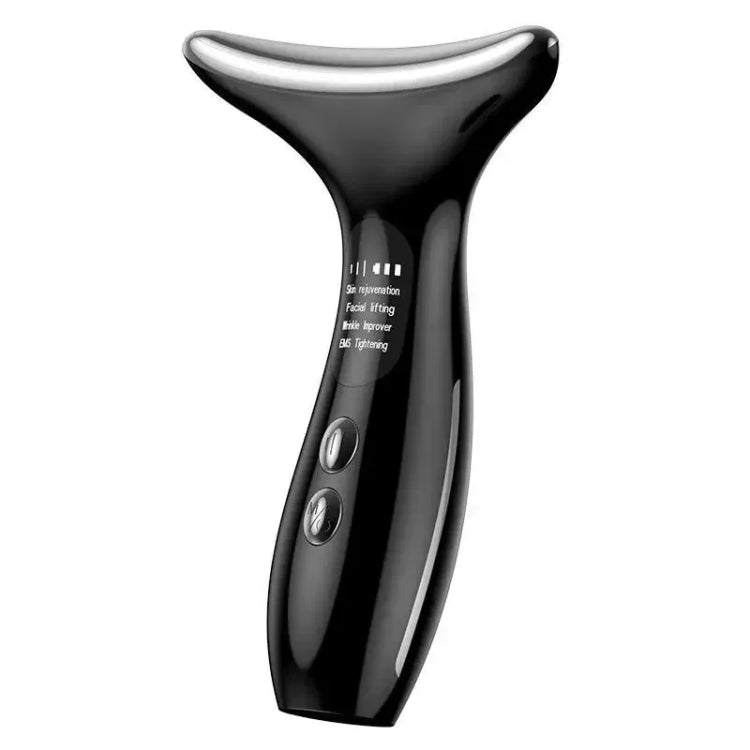 HY38 EMS Micro-Current Constant Temperature Neck Beauty Instrument Facial Introduction Device(Black)