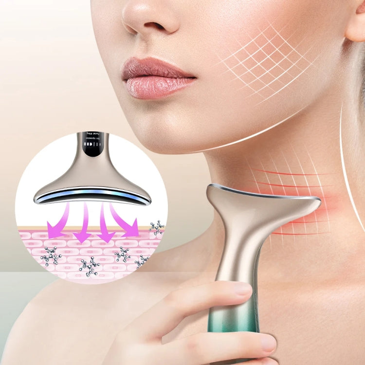 HY38 EMS Micro-Current Constant Temperature Neck Beauty Instrument Facial Introduction Device(Black)