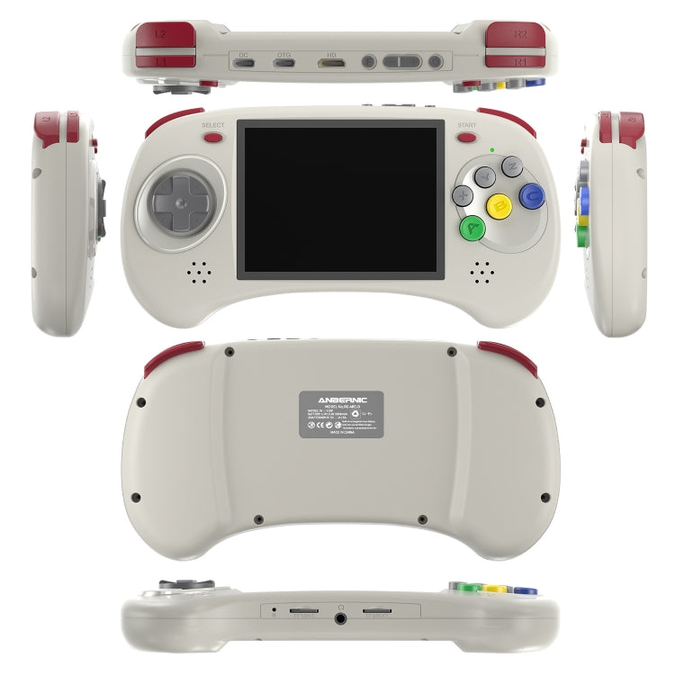 ANBERNIC RG ARC-D Handheld Game Console 4-Inch IPS Screen Linux / Android 11 System Portable Video Arcade 256G(Gray)